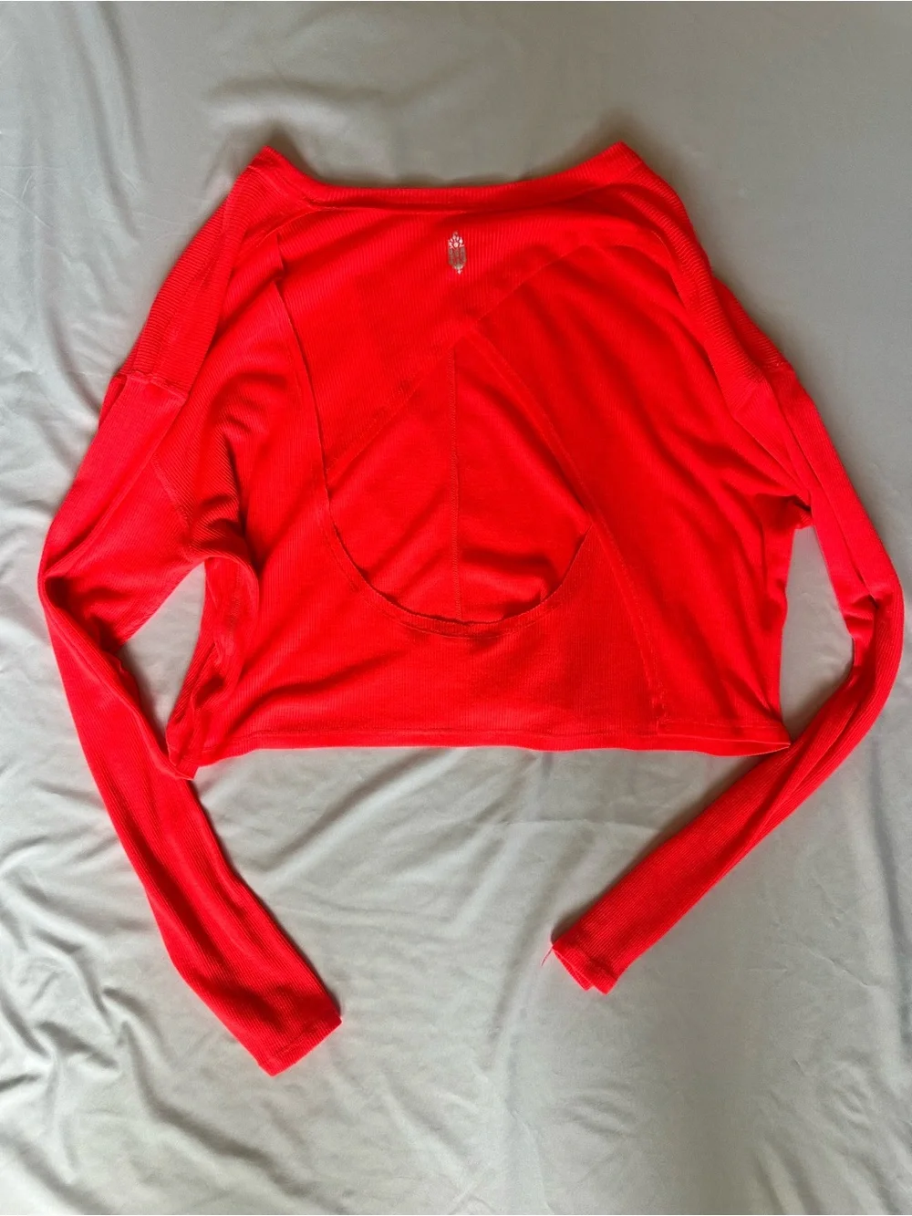 Free People Infinitee Long-Sleeve Tee, Hot Watermelon